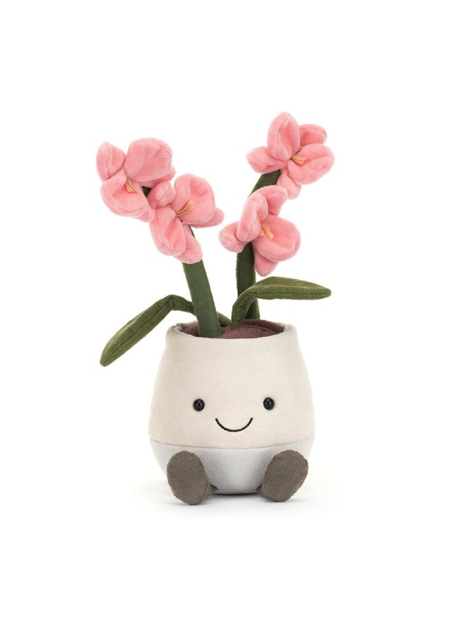 Jellycat Amuseables Pink Orchid Plush – Soft Stuffed Toy with Cordy Legs, Cute Valentine’s Gift for Kids & Adults, Collectible Jellycat, 22cm - Image 3